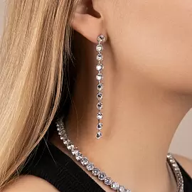 Серьги подвесные 321110149 ювелирный сплав_1