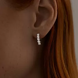 Серьги дорожка 94026015 серебро Дорожка_1