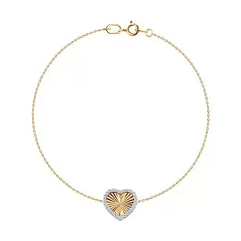 Браслет 051595 золото Сердце_0