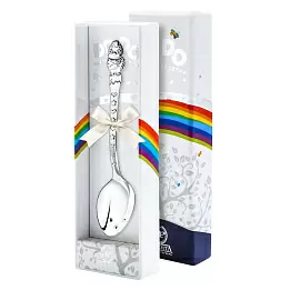 Посуда ложка чайная 1374ЛЖ05806 серебро Цыпленок_0