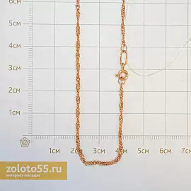 Цепь 511203022 золото Пустотелая_2