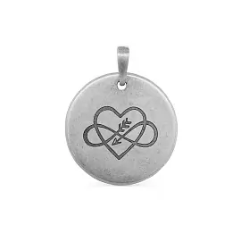 Подвеска 3-343-0083 серебро Любовь_0