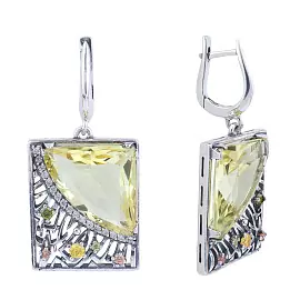 Серьги подвесные 3108с серебро_0