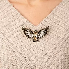 Брошь 261110407g ювелирный сплав Орел_1