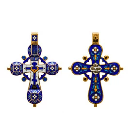 Крест христианский КС034А серебро