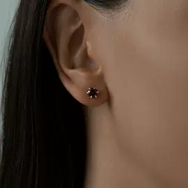 Серьги пусеты 92020038 серебро_1