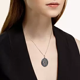 Подвеска знак зодиака 94030884 серебро Близнецы_1