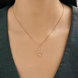 Подвеска 036692 золото перо_1