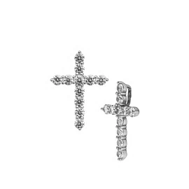 Крест декоративный ПДР0030К серебро