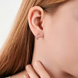 Серьги дорожка СргЛ58.РозФбцФ.з585 золото_1