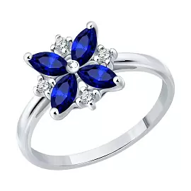 Кольцо 62010022 серебро Клевер_0