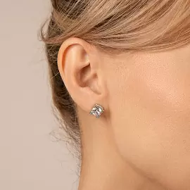 Серьги пусеты сСп.бд.02-070 серебро_1