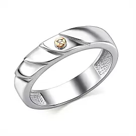 Кольцо один камень 01-4828.000Б-00 серебро_0