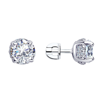 Серьги пусеты 94023408 серебро