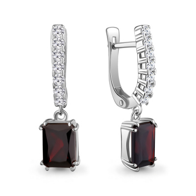 Серьги подвесные 45042203А.5 серебро
