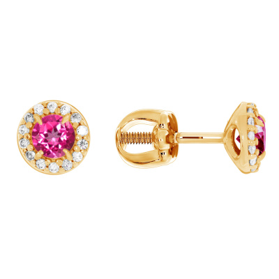 Серьги пусеты П320074140л-30 серебро