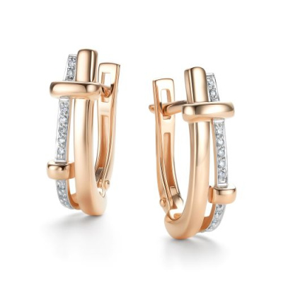 Серьги 26419-100 золото