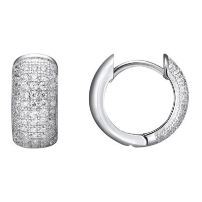 Серьги конго LLE519 серебро