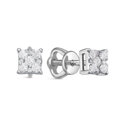 Серьги пусеты С03266-220 золото