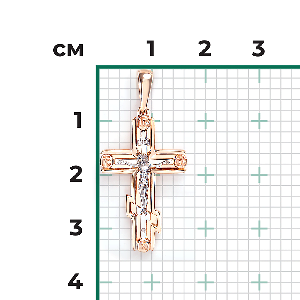 Крест христианский 03-3548-00-000-1111 золото