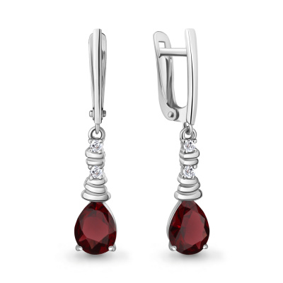 Серьги подвесные 45028803А.5 серебро