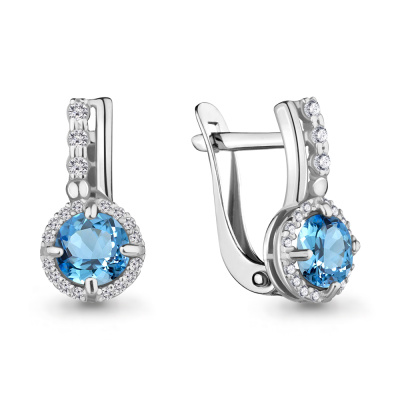 Серьги 4469705А.5 серебро