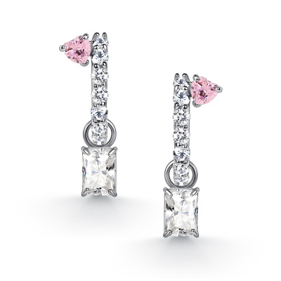 Серьги подвесные 02-5878.05ГХ-00 серебро