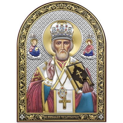 Икона 6392.1C ювелирный сплав Святой Николай Чудотворец