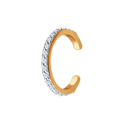 Серьги кафф 170084 золото