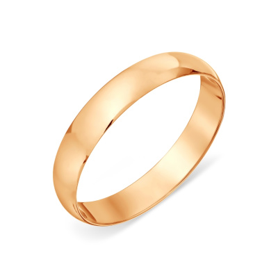 Кольцо обручальное гладкое Т10001016* золото