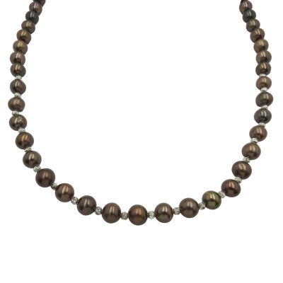Бусы нить К-BL780.21-с-50 серебро