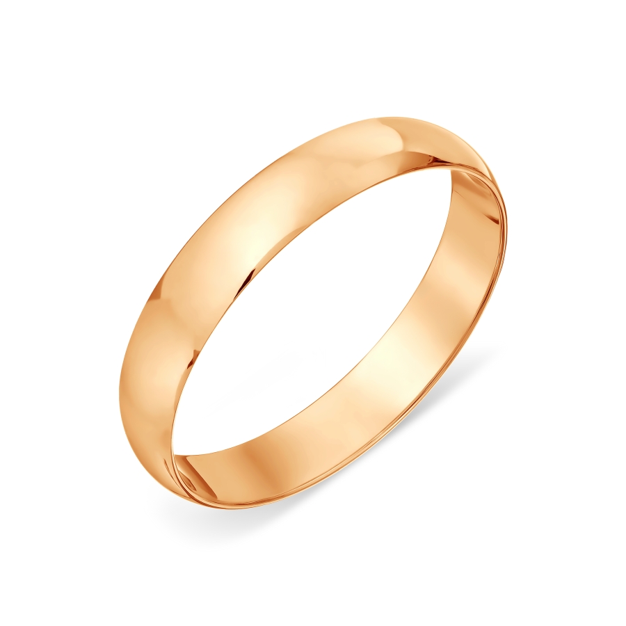 Кольцо обручальное гладкое Т10001016 золото