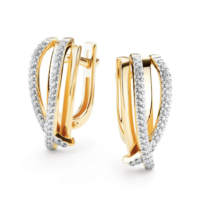 Серьги 26339-300 золото Дорожка