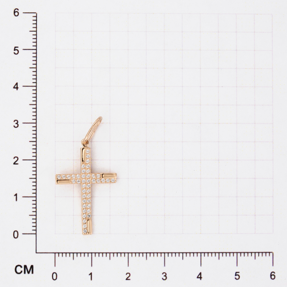 Крест декоративный КрестСК23.02.бцФ.з585 золото