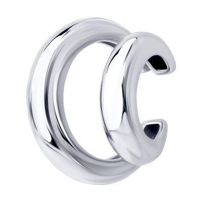 Серьги кафф 94170421 серебро