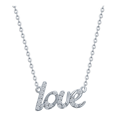 Колье LLN583 серебро LOVE
