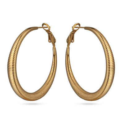 Серьги конго BS000035G-00E ювелирный сплав
