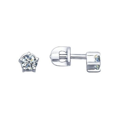 Серьги пусеты 94021687 серебро