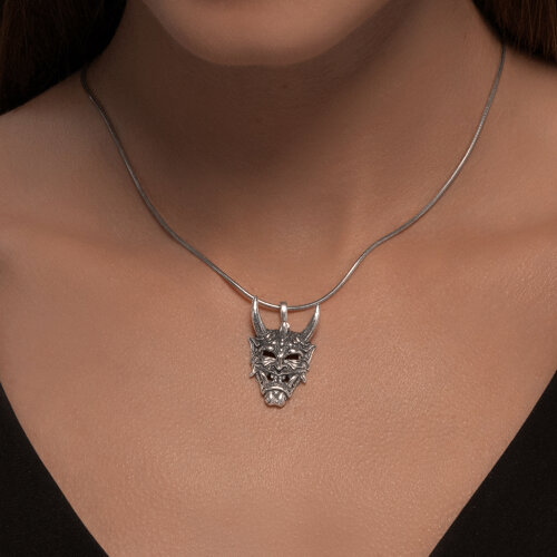 Подвеска 95030276 серебро Маска