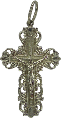Крест христианский 1066н серебро