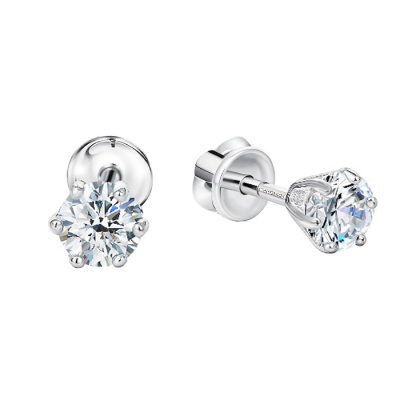 Серьги пусеты 804-03081 серебро