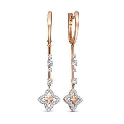 Серьги подвесные 5-7754-303-2К золото Роберто Коин