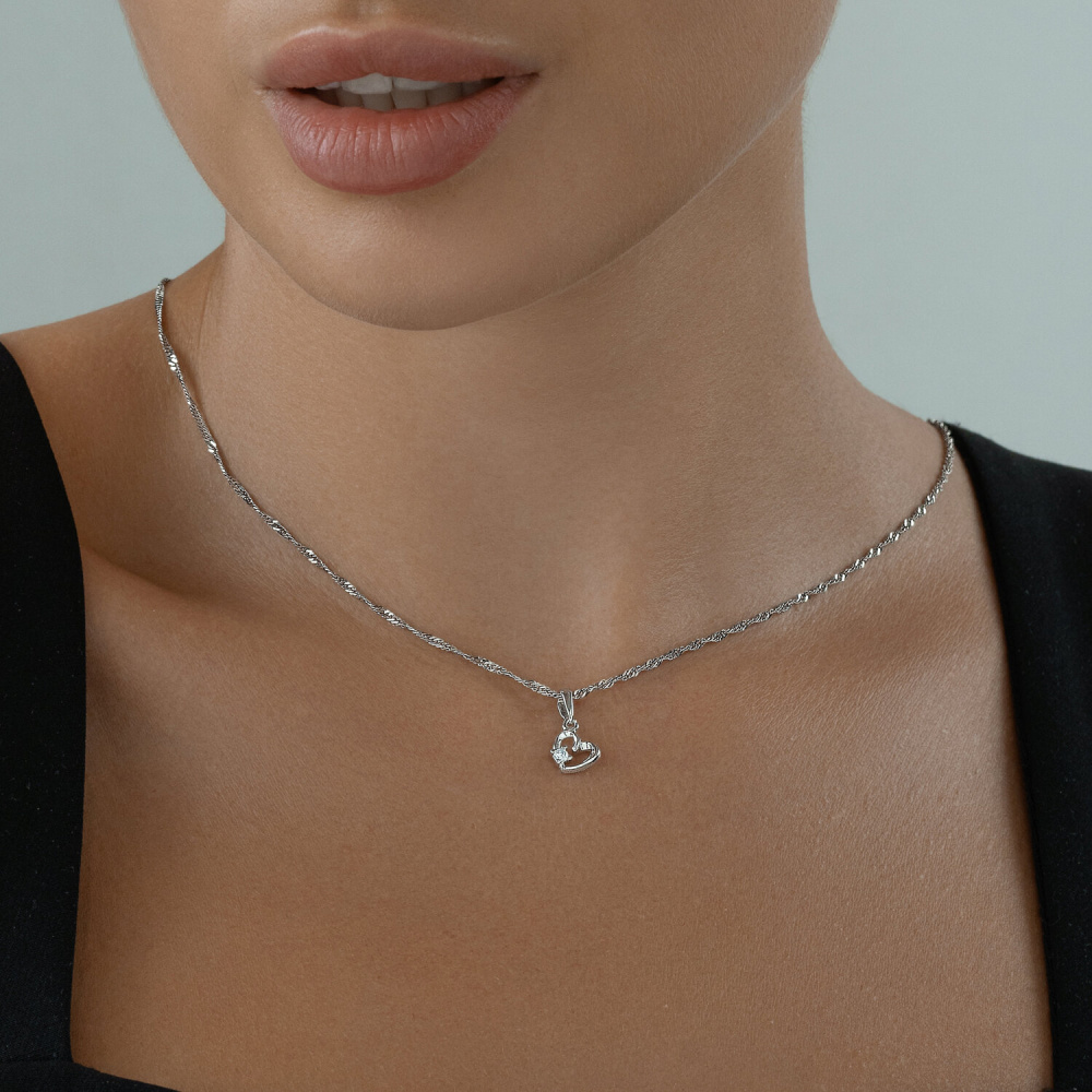 Подвеска 94031734 серебро Сердце_1
