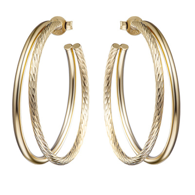 Серьги конго ISt108Eg-2489-30 серебро