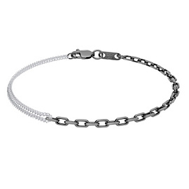 Браслет НБ22-1912Ю-36 d0.80 серебро Цепи