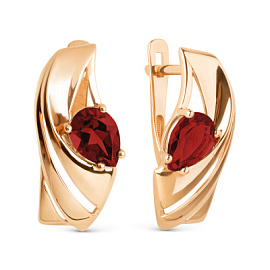 Серьги один камень 022652-1350 золото