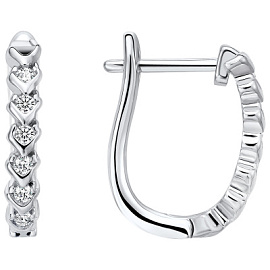 Серьги YME20 серебро Дорожка