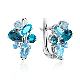 Серьги 2340880871-1 серебро