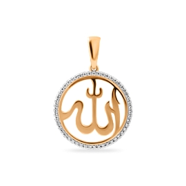 Подвеска религиозная мусульманская 01-415790 золото Сура