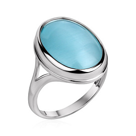 Кольцо один камень 1340266378-70 серебро